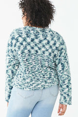 Plus Size Fuzzy Chenille Sweater