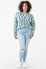 Plus Size Fuzzy Chenille Sweater
