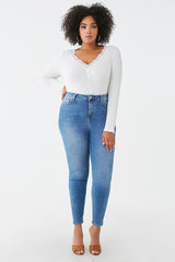 Plus Size Lace-Trim Top