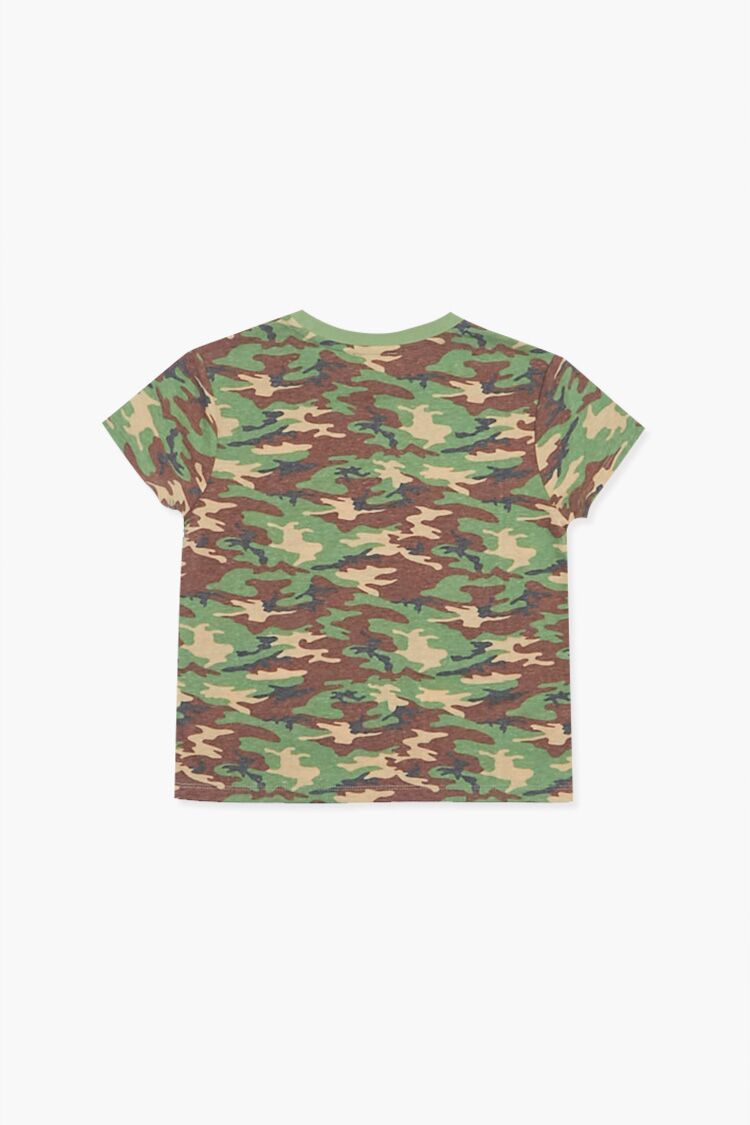 Girls Camo Print Tee (Kids)