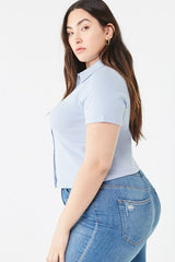 Plus Size Button-Down Shirt
