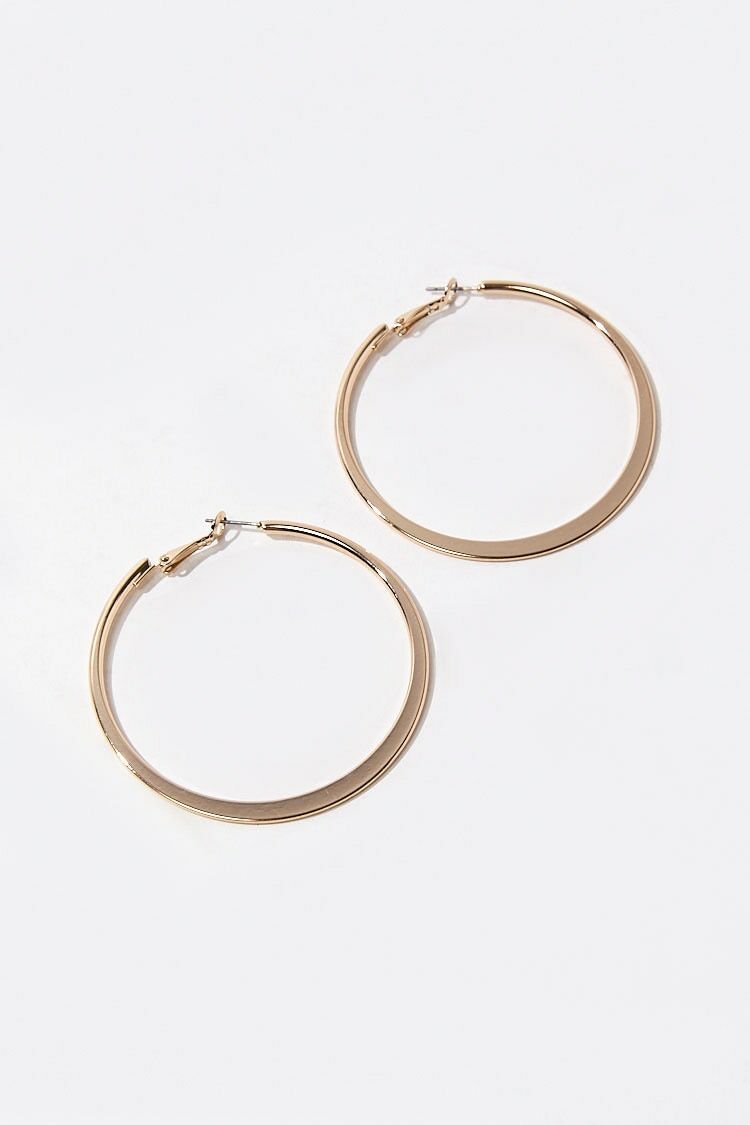 Flat Hoop Earrings