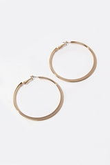 Flat Hoop Earrings