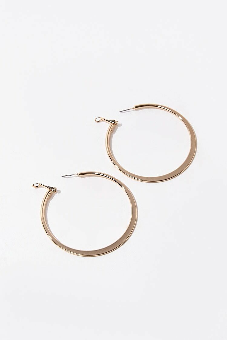 Flat Hoop Earrings