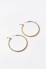 Flat Hoop Earrings