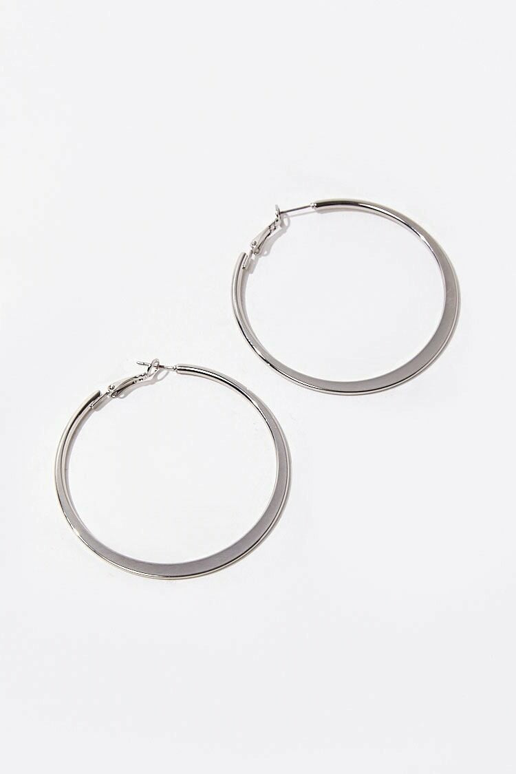 Flat Hoop Earrings