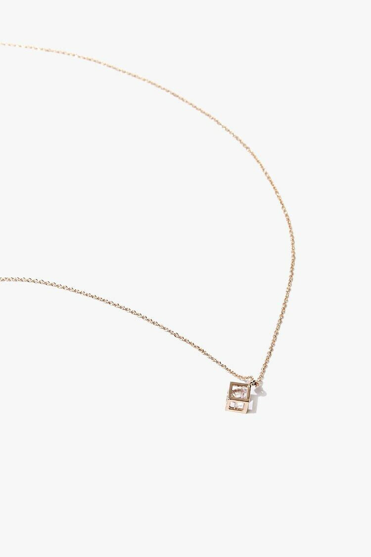 Cube Charm Necklace