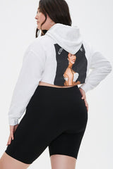Plus Size High-Rise Biker Shorts