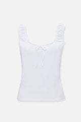 Ruched-Strap Tank Top