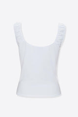 Ruched-Strap Tank Top