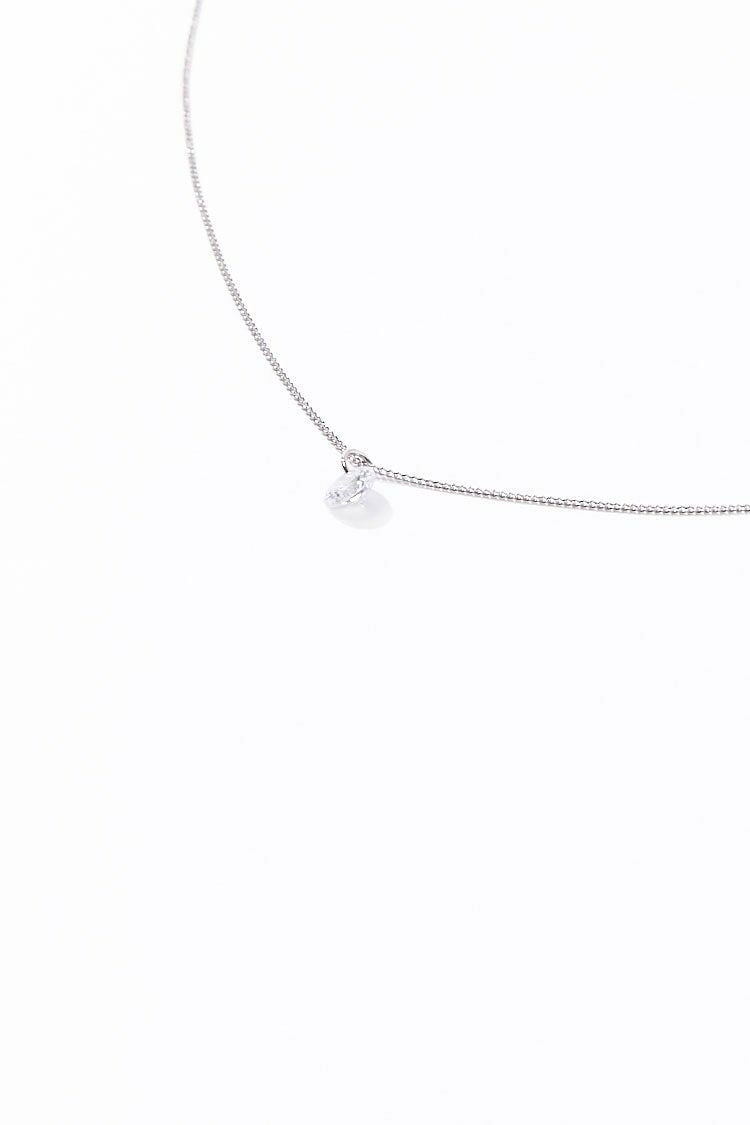 CZ Stone Charm Necklace