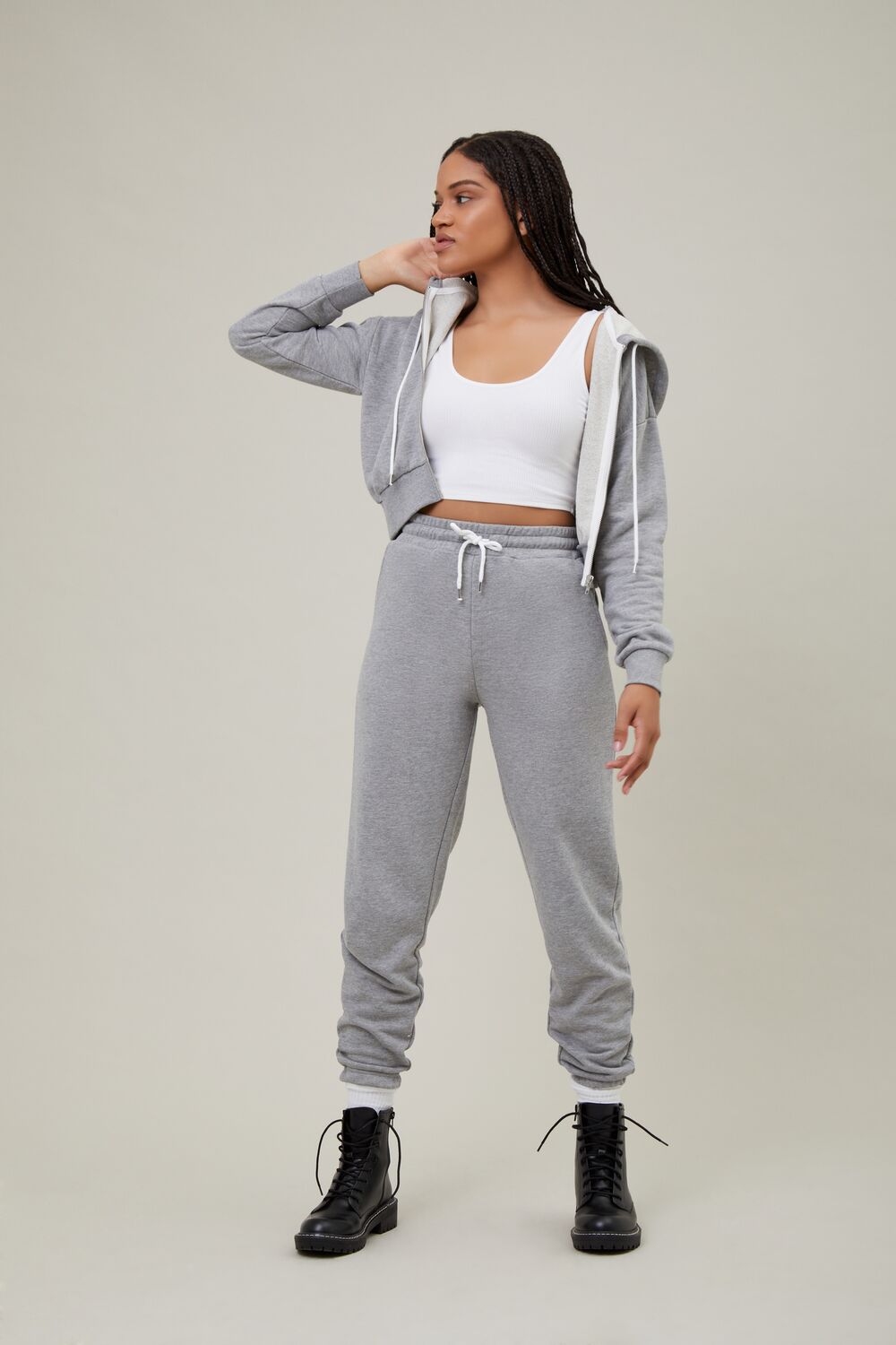 Drawstring Waist Joggers