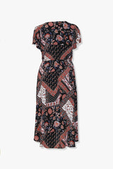 Plus Size Floral Button-Front Dress