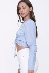 Drawstring Crop Top