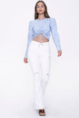 Drawstring Crop Top