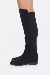 Faux Suede Knee-High Boots