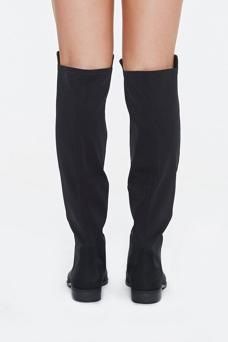 Faux Suede Knee-High Boots