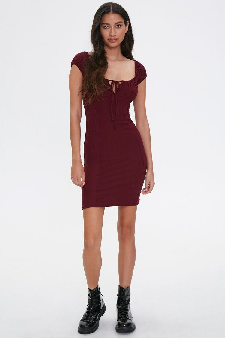 Ribbed Knit Bodycon Dress