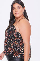 Plus Size Floral Print Cami