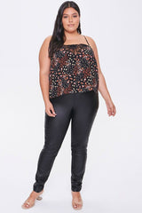 Plus Size Floral Print Cami