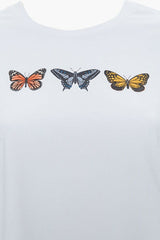 Plus Size Butterfly Graphic Tee