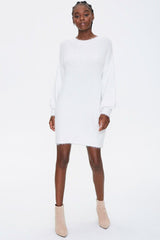 Fuzzy Knit Sweater Dress