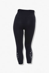 Plus Size Cutout Capri Leggings