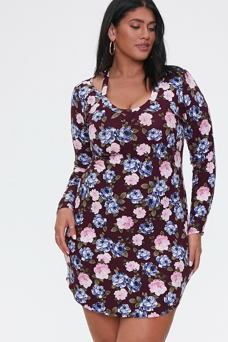 Plus Size Cutout Bodycon Dress