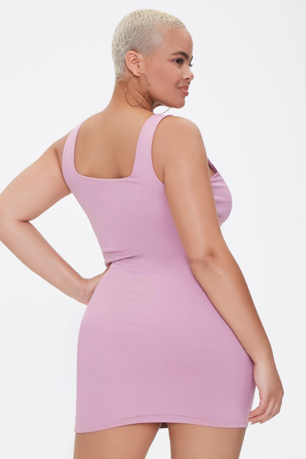 Plus Size Square-Neck Bodycon Dress