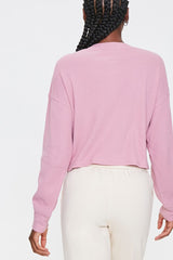 Waffle Knit Henley Top