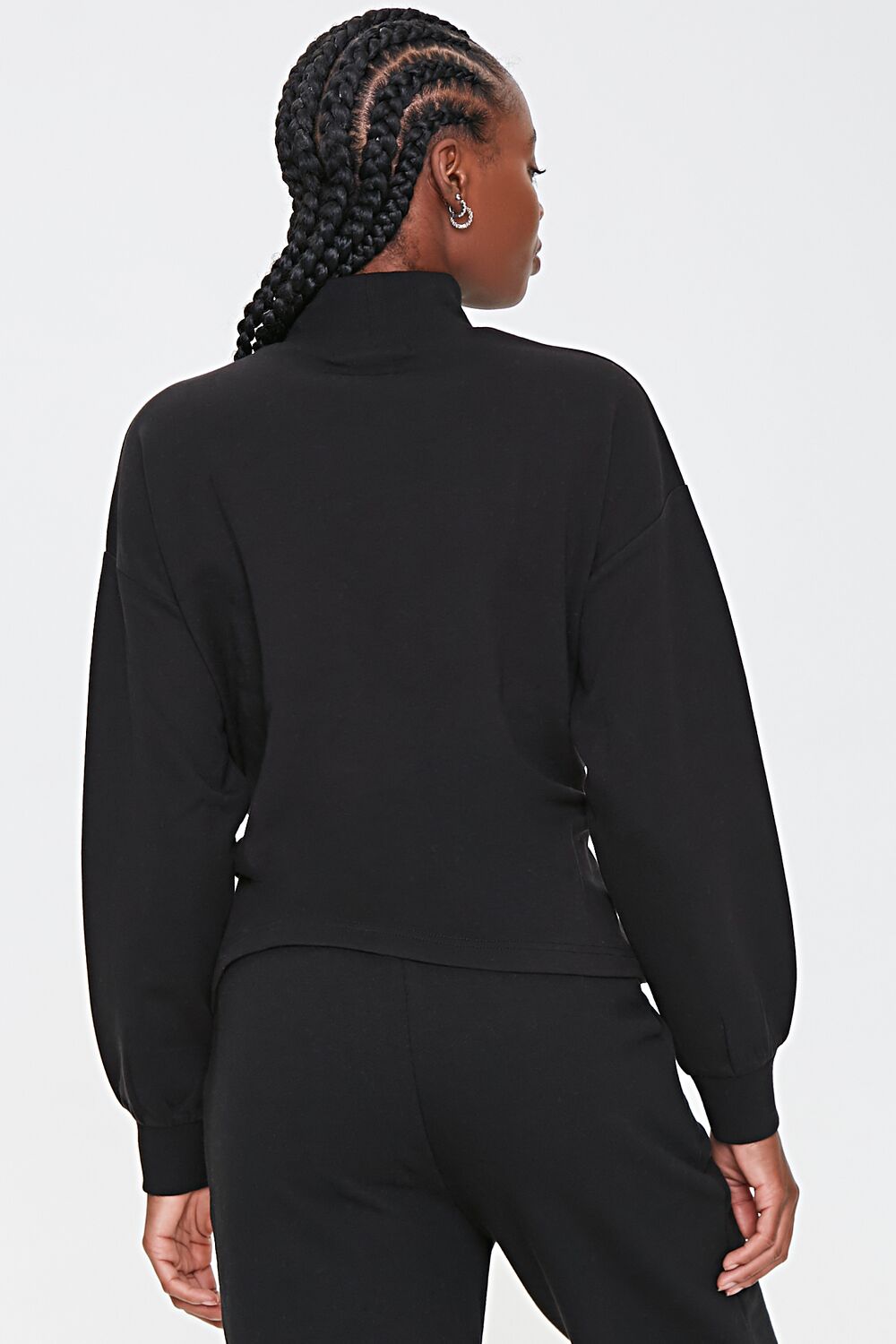 Tie-Waist Mock Neck Top