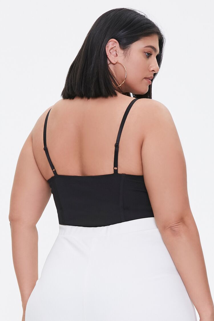 Plus Size Seamed Cami Bodysuit
