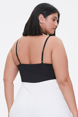 Plus Size Seamed Cami Bodysuit