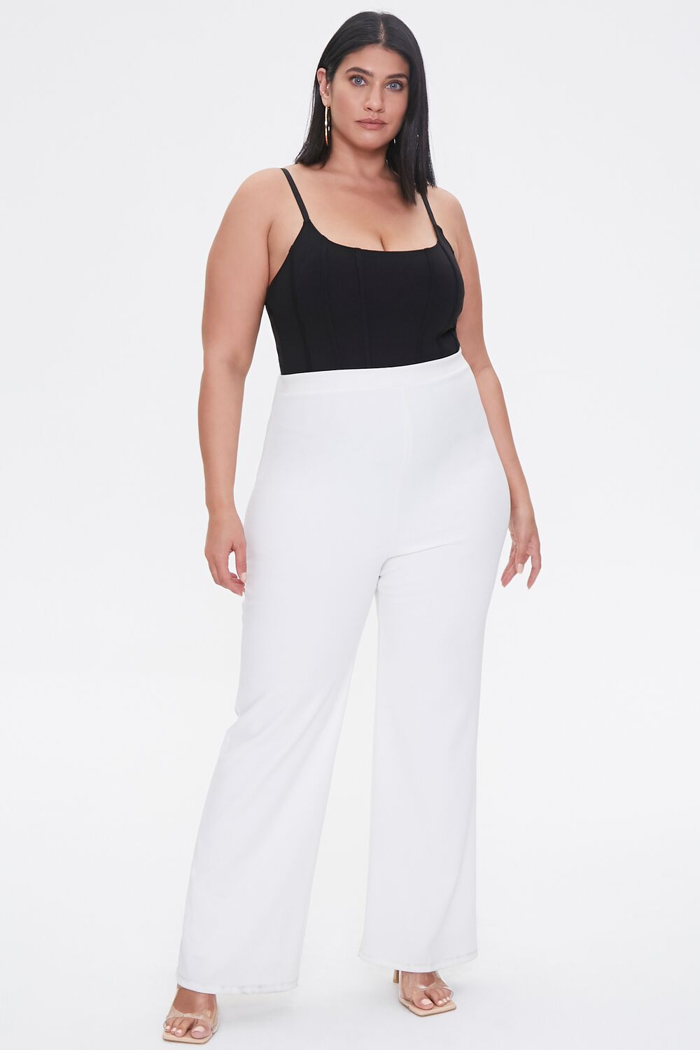 Plus Size Seamed Cami Bodysuit