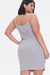Plus Size Ribbed Cami Dress