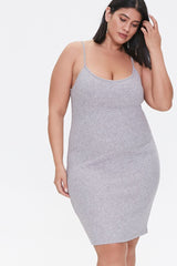 Plus Size Ribbed Cami Dress