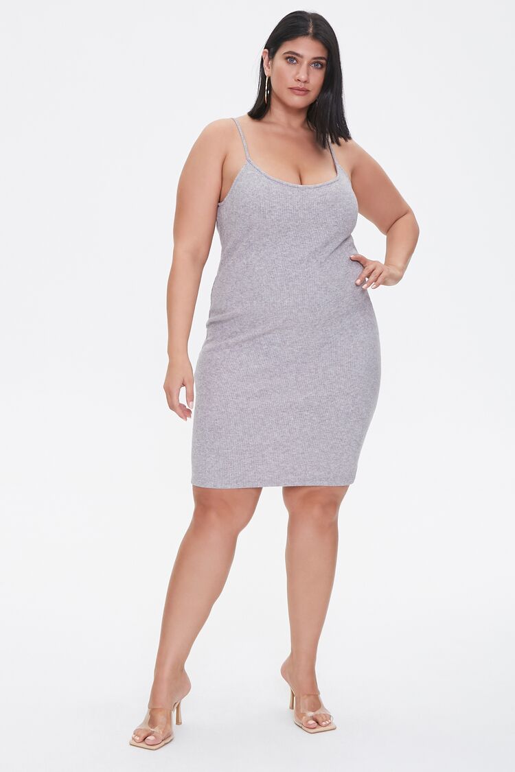 Plus Size Ribbed Cami Dress