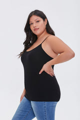 Plus Size Cotton Basic Cami