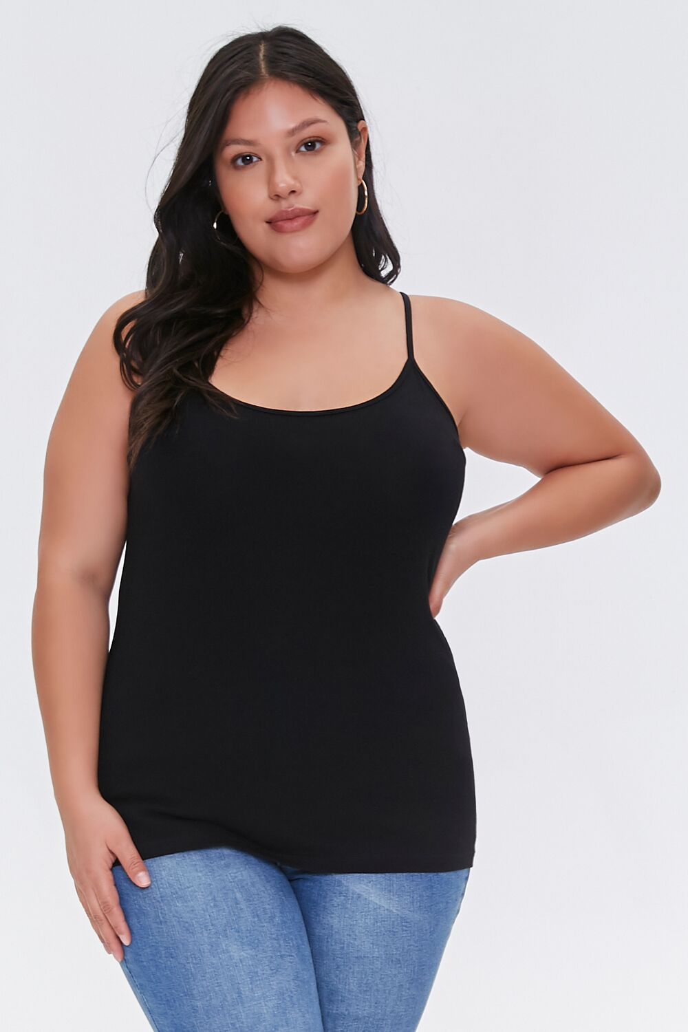 Plus Size Cotton Basic Cami