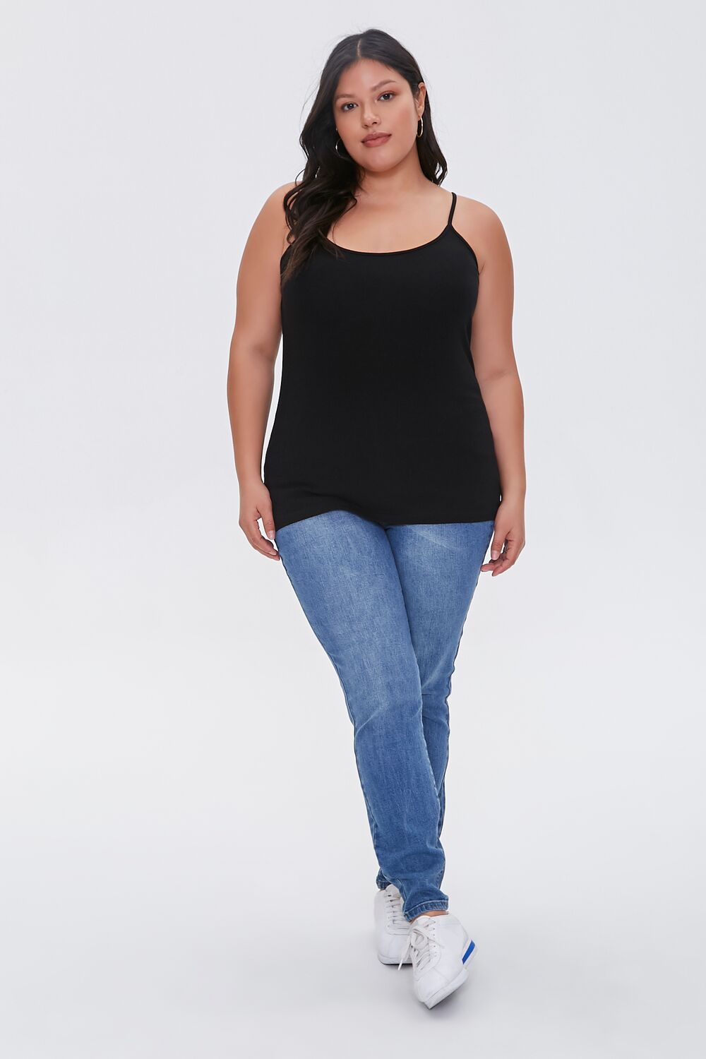 Plus Size Cotton Basic Cami