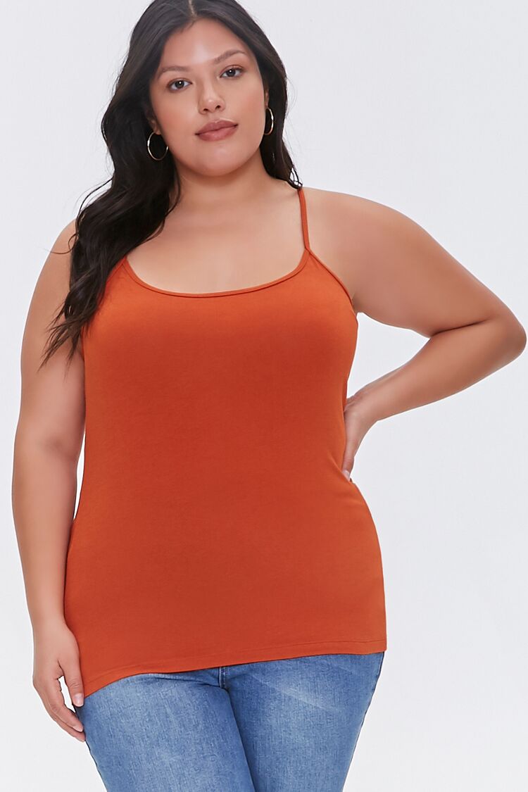 Plus Size Cotton Basic Cami