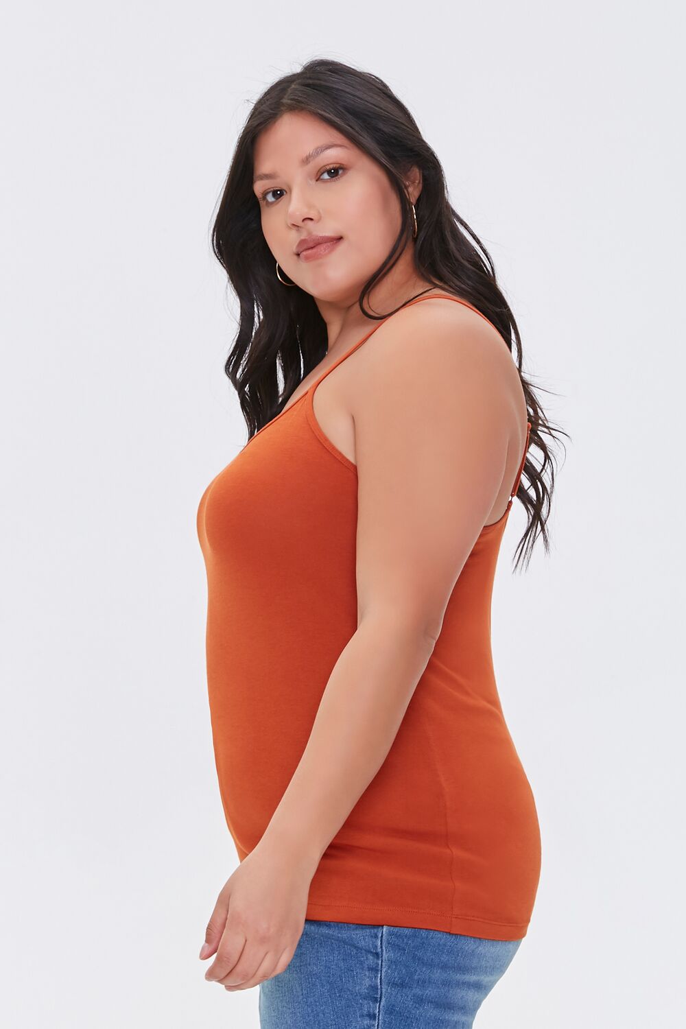 Plus Size Cotton Basic Cami