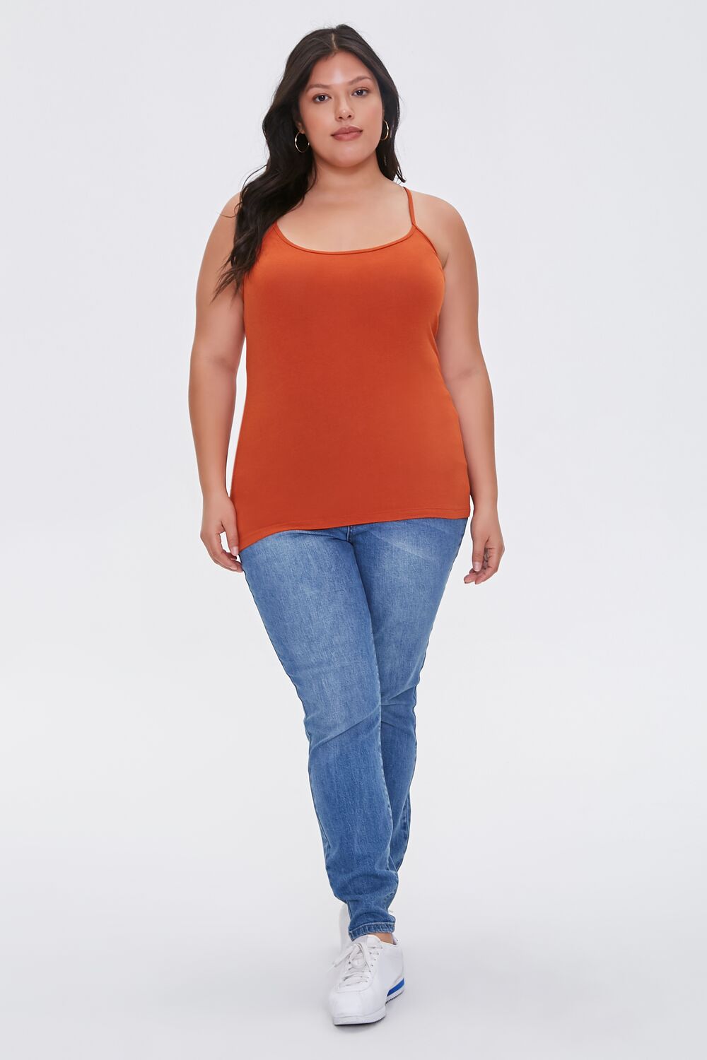 Plus Size Cotton Basic Cami
