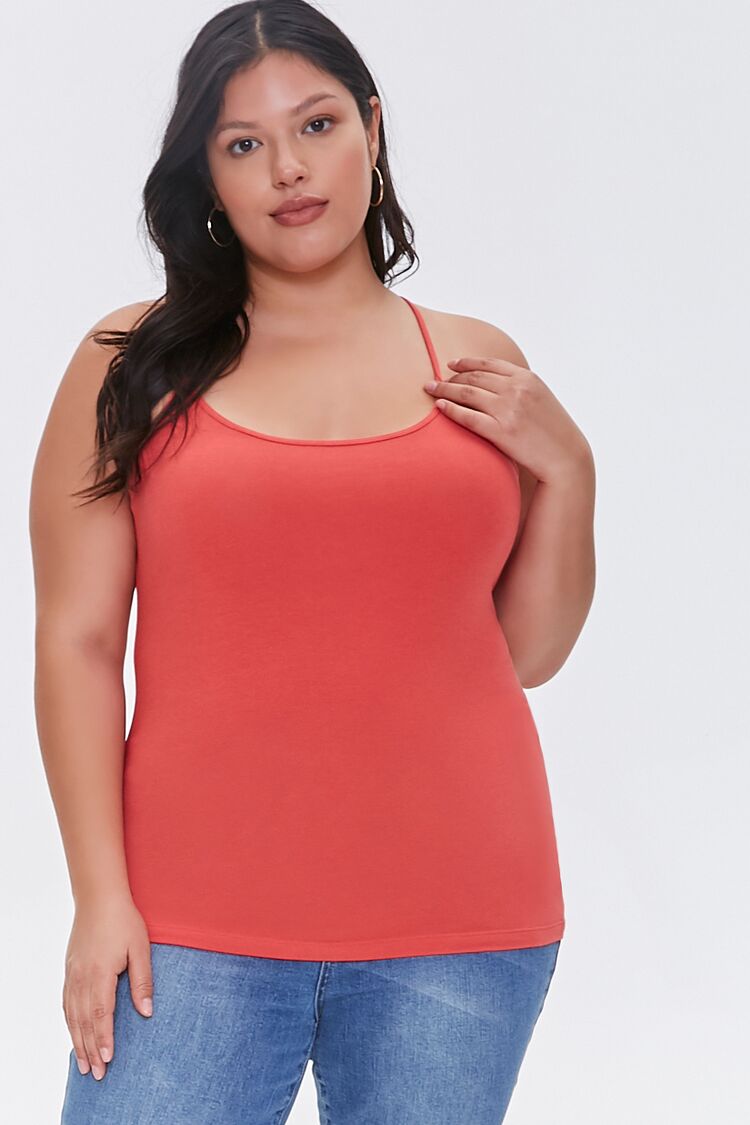 Plus Size Cotton Basic Cami