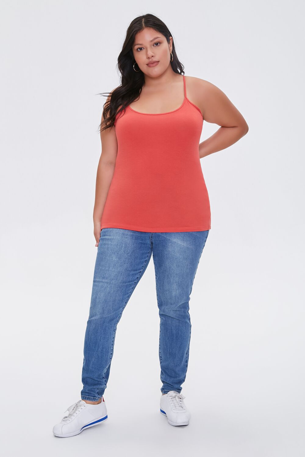 Plus Size Cotton Basic Cami