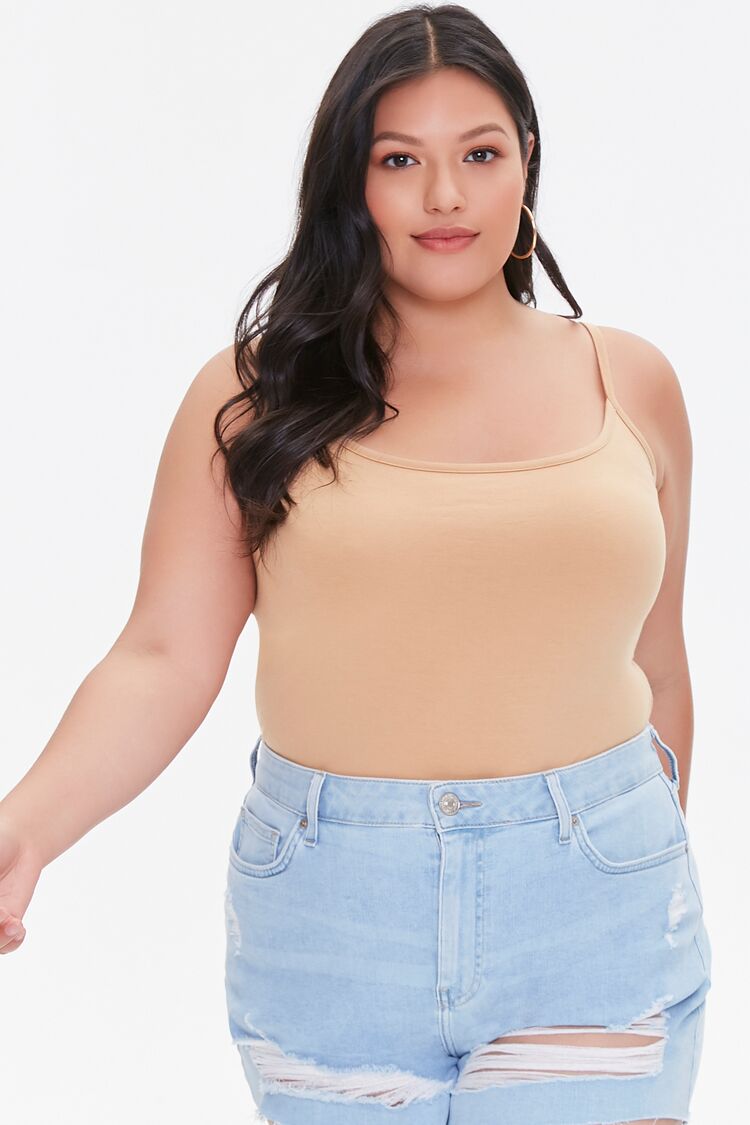Plus Size Basic Cami Bodysuit