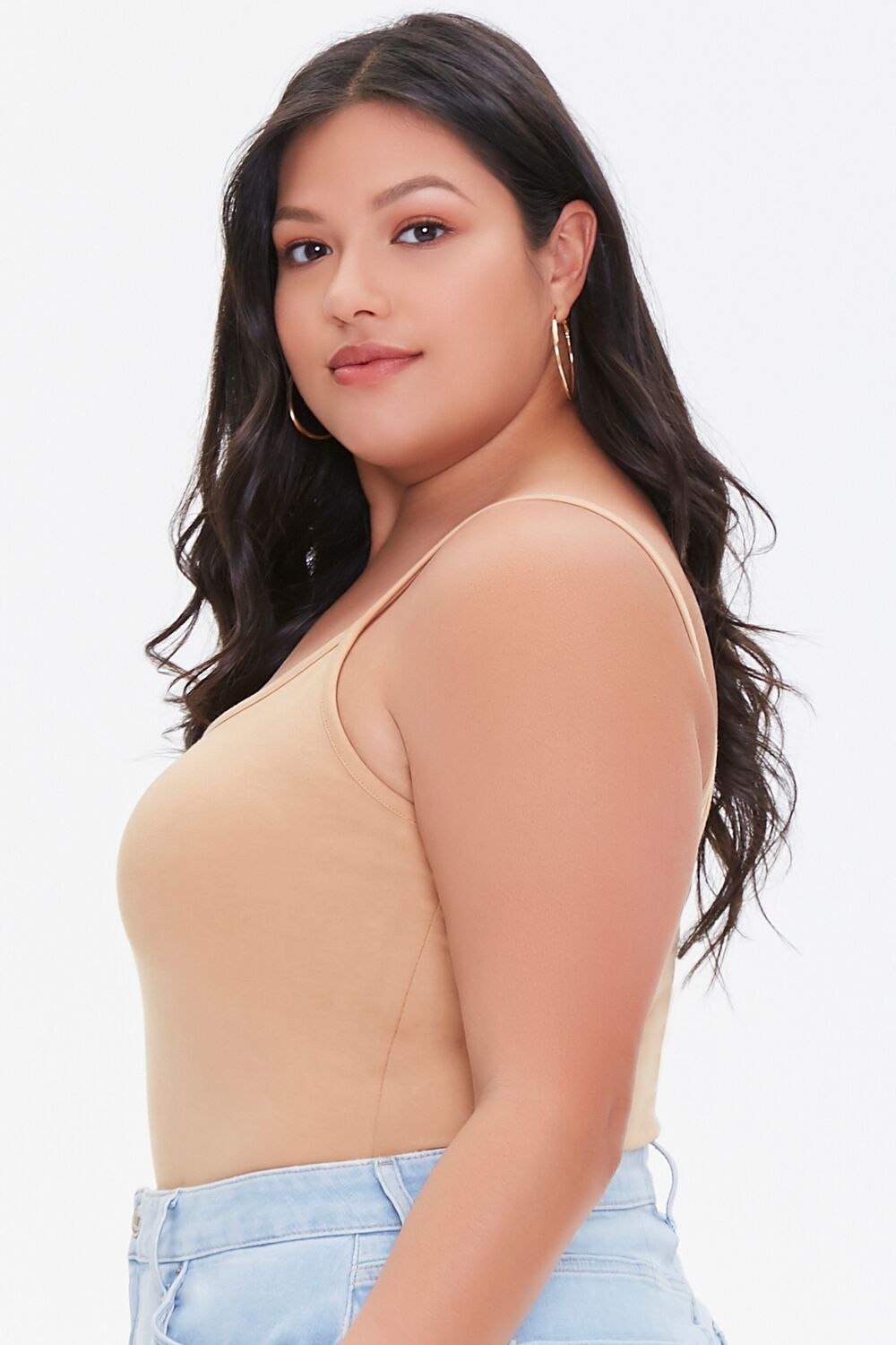 Plus Size Basic Cami Bodysuit