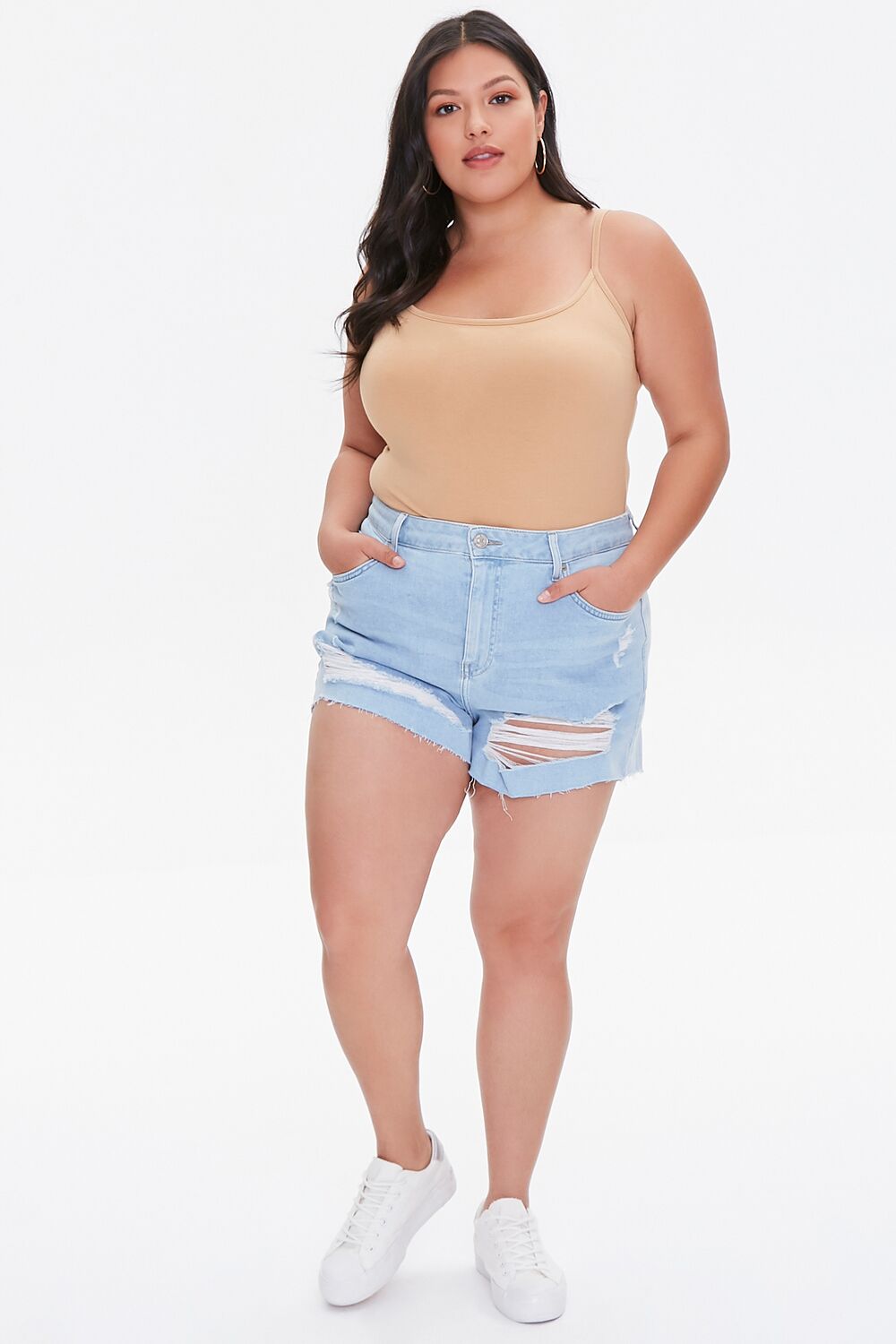 Plus Size Basic Cami Bodysuit