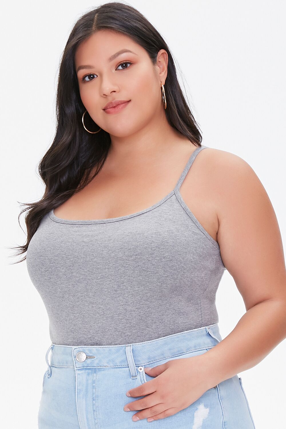 Plus Size Basic Cami Bodysuit