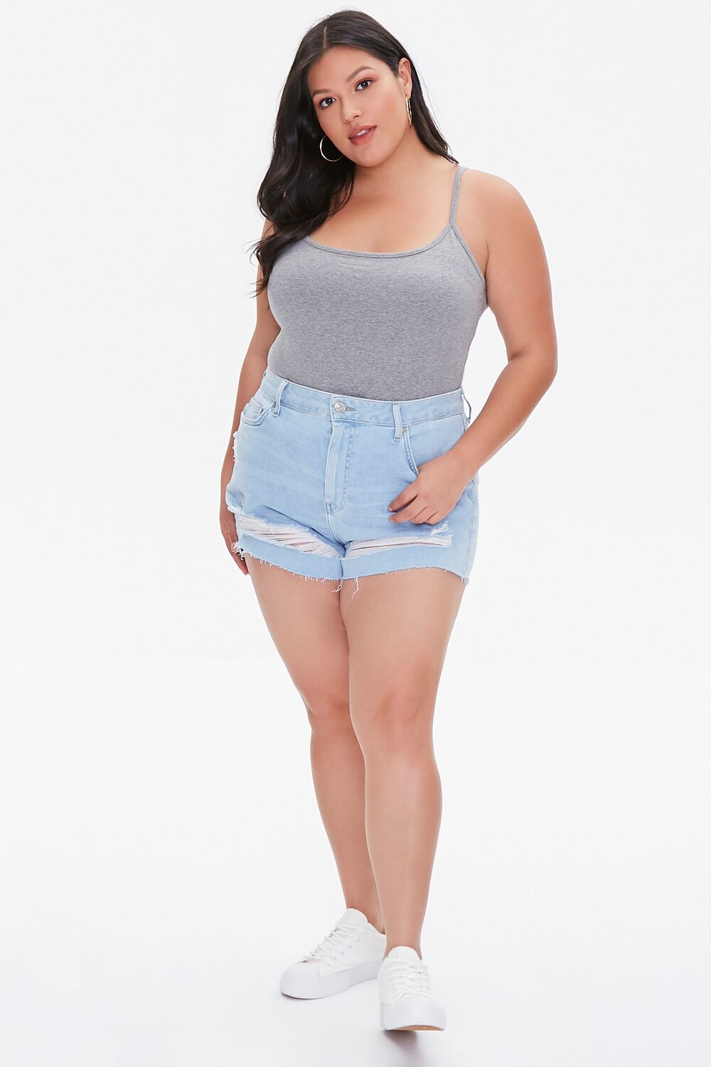 Plus Size Basic Cami Bodysuit